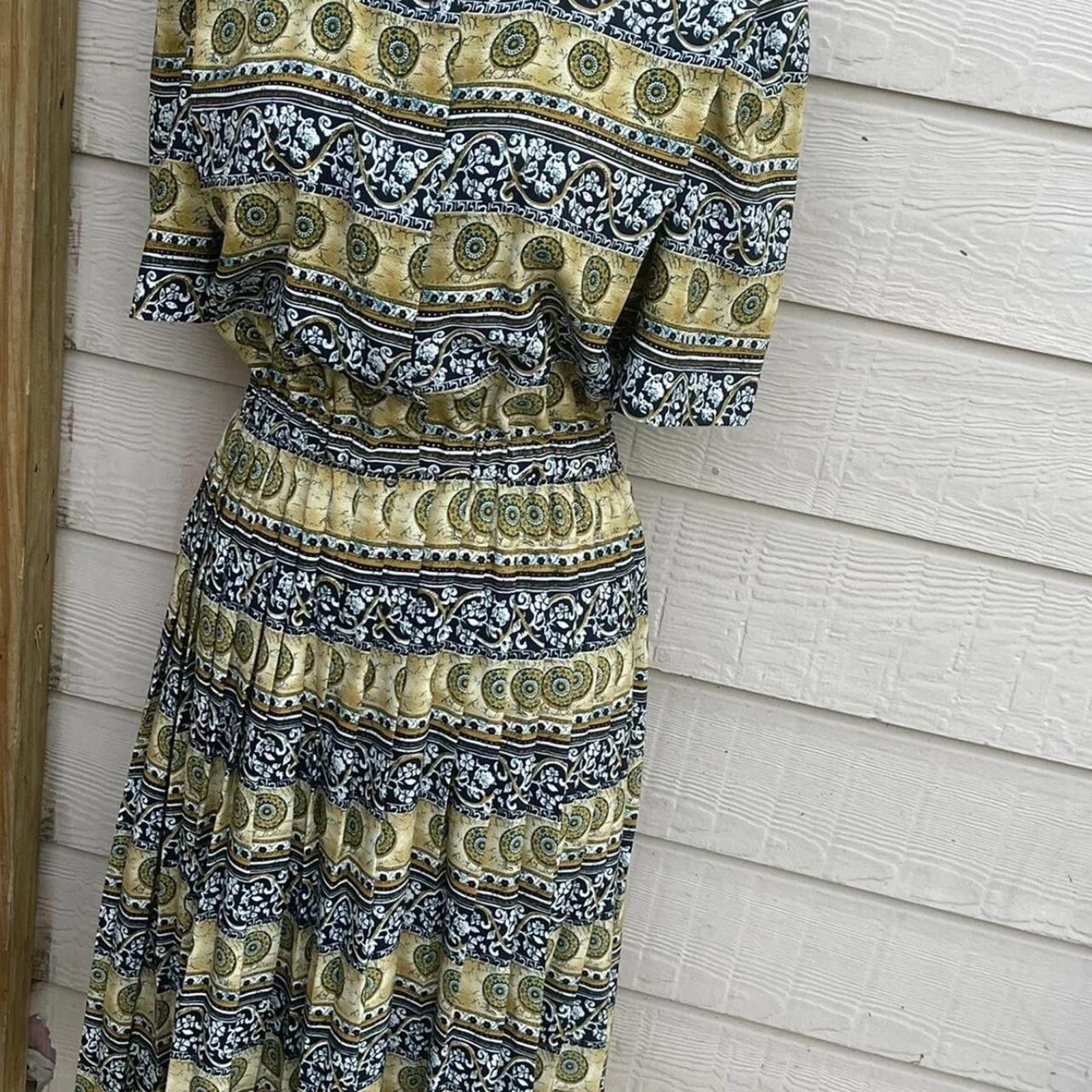 Other Lady Carol Vintage Dress 80s Paisley medium Size M / US 6-8 / IT 42-44 - 3 Thumbnail