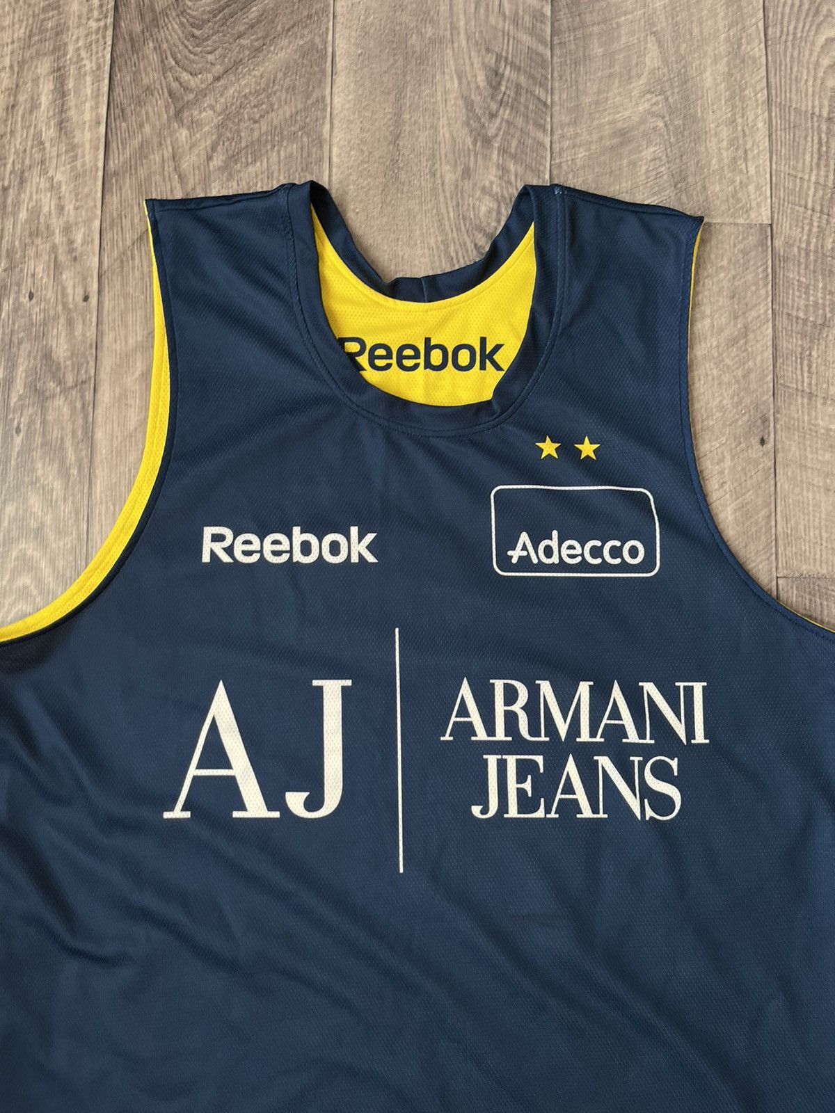 Reebok Vintage Reebok Olimpia Milano Armani Jeans Adecco Jersey 3XL Size US XXL / EU 58 / 5 - 6 Thumbnail