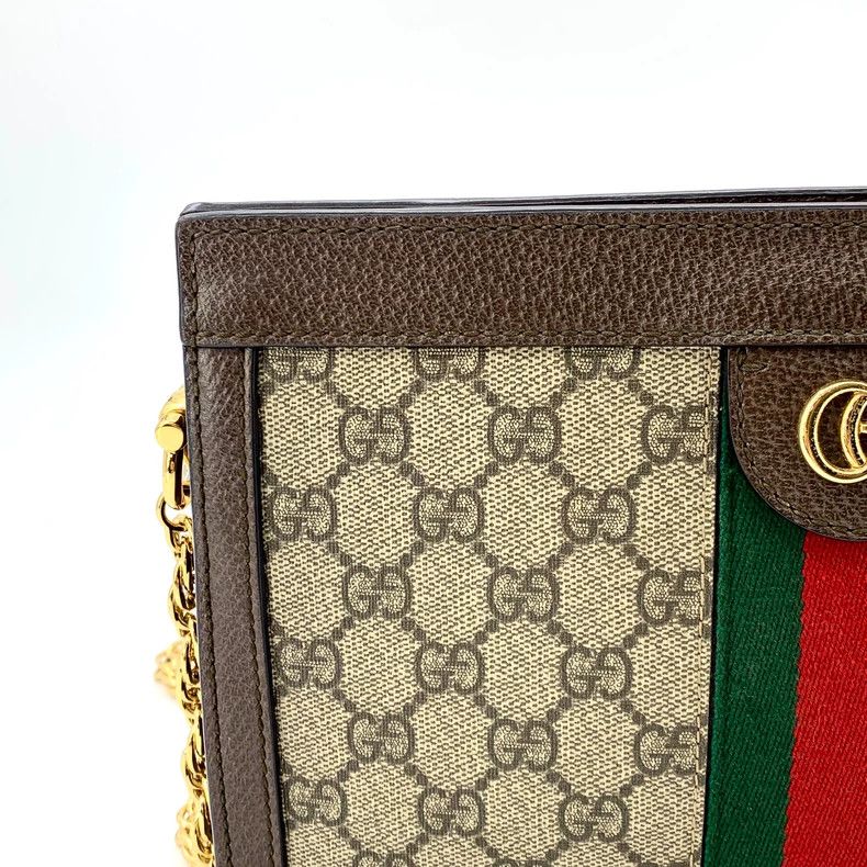 Gucci Gucci Size 25*8*16cm Brown striped logo old flower chain s Size ONE SIZE - 6 Thumbnail