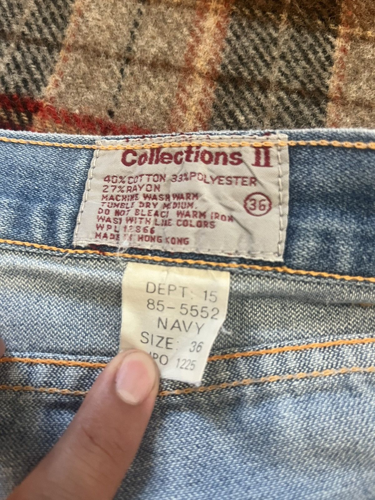 Other Vintage 90s super wide baggy pleated Light washed pants 36 Size US 35 - 6 Thumbnail