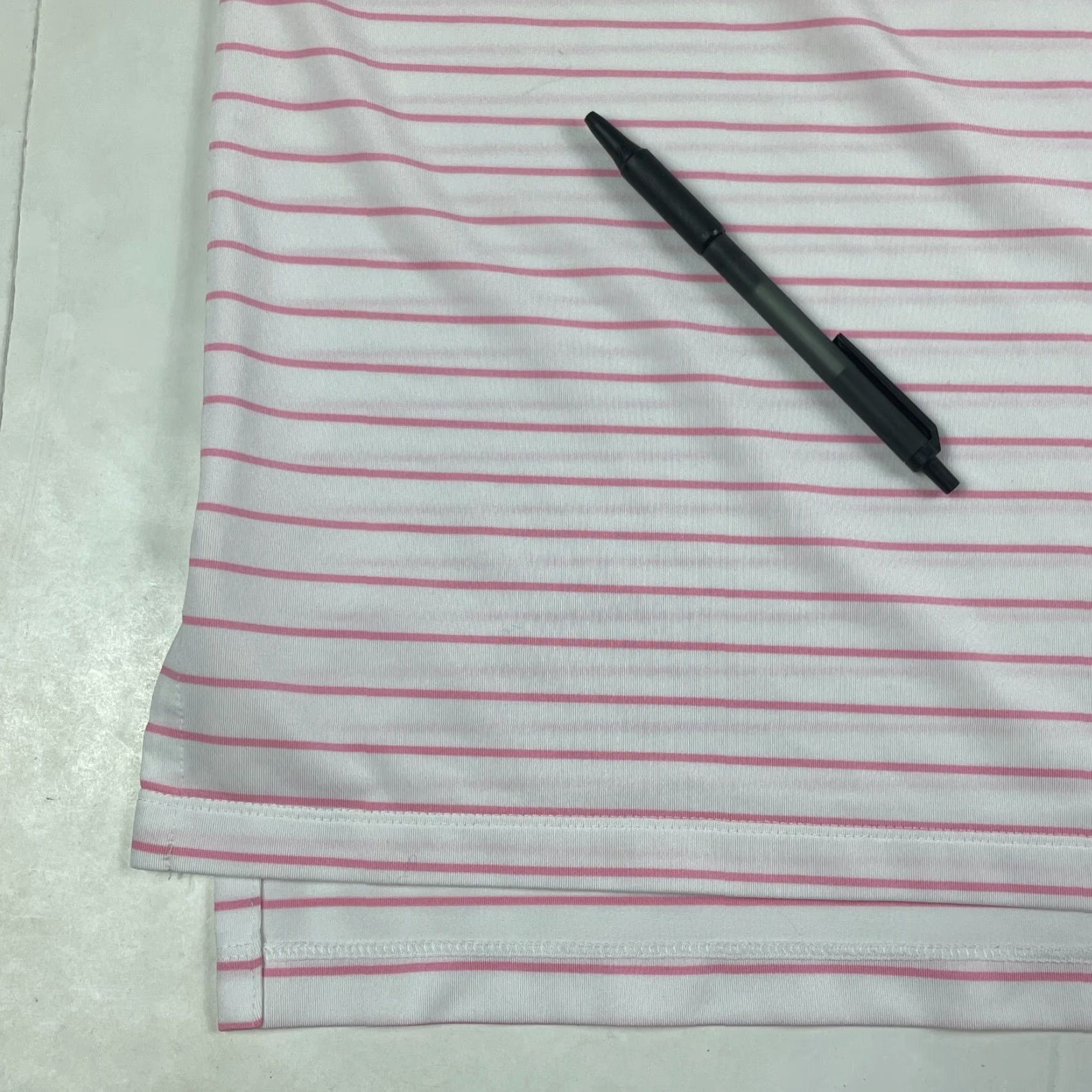 RLX Ralph Lauren VINTAGE RLX Ralph Lauren Polo Shirt Mens Large White Pink Short Sleeve Golfing Stretch Size US L / EU 52-54 / 3 - 5 Thumbnail