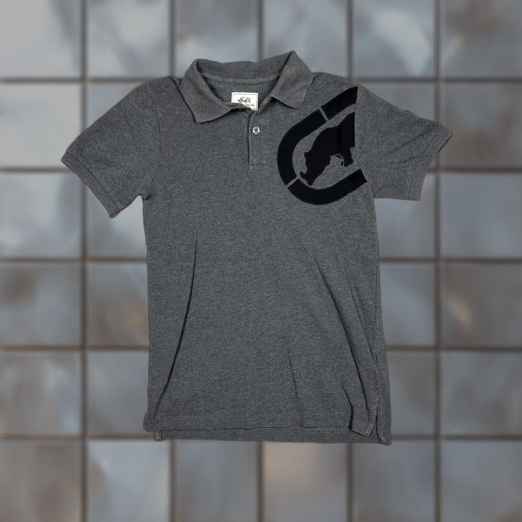Ecko Unltd. VINTAGE Ecko Unltd. Polo Shirt Mens XS Embroidered Rhino Logo Heather Dark Grey Shirt XS Mens Gray Short Sleeve Polo Clothing Mens Perspective Size US XS / EU 42 / 0 - 1 Thumbnail