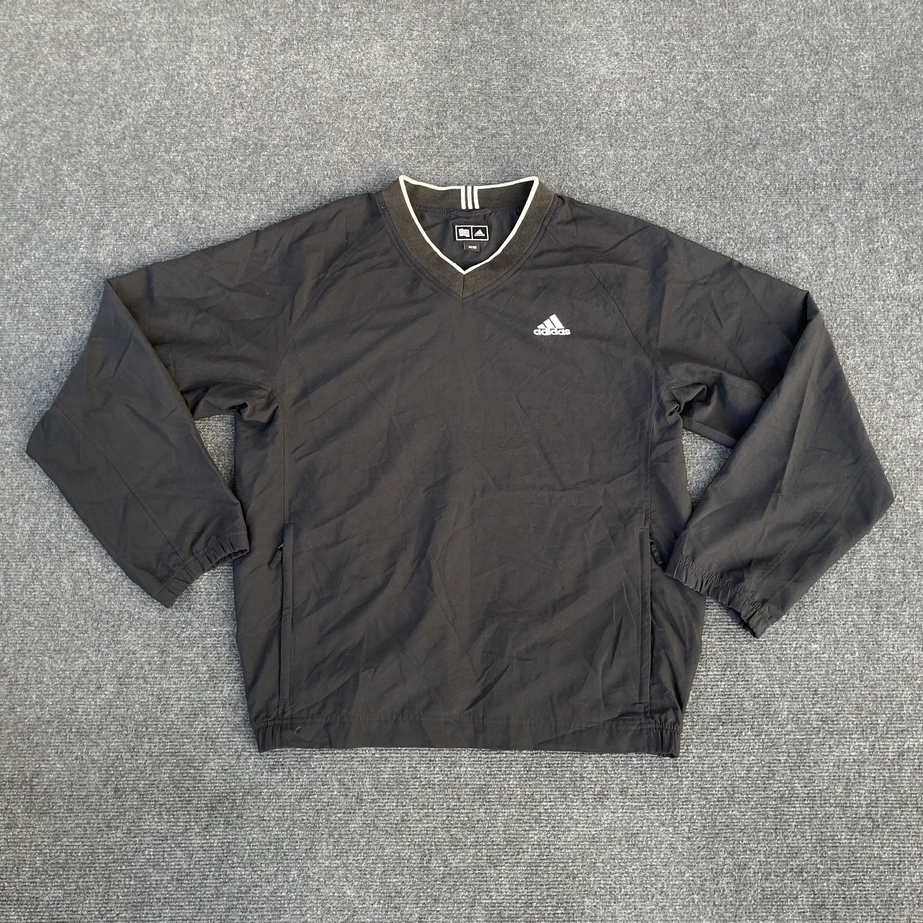 Adidas Vtg Adidas Three Block Pullover Streetwear Sweater Size US M / EU 48-50 / 2 - 1 Thumbnail