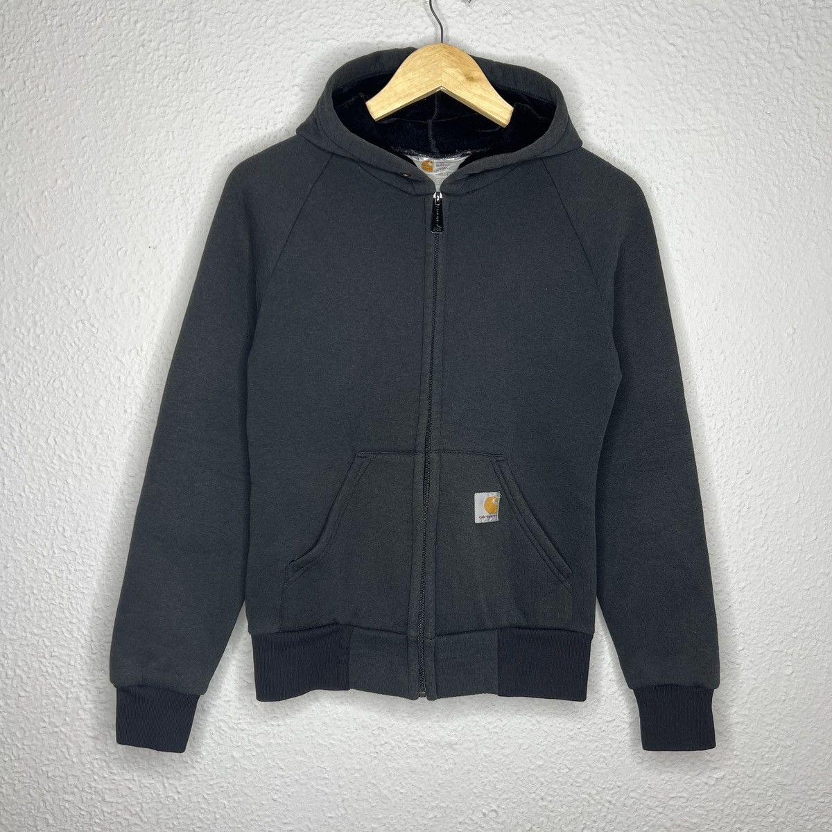 Carhartt × Vintage Vintage Carhartt WiP Jacket Hooded Hoodie Fleece Sherpa Size S / US 4 / IT 40 - 1 Thumbnail