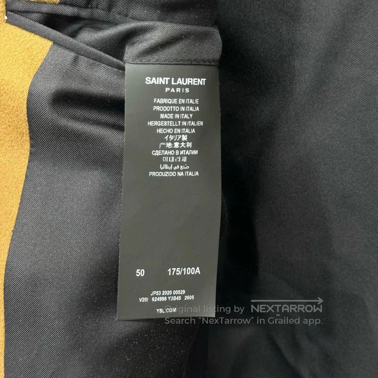 Saint Laurent Paris Saint Laurent Brown Double. Size US M / EU 48-50 / 2 - 4 Thumbnail