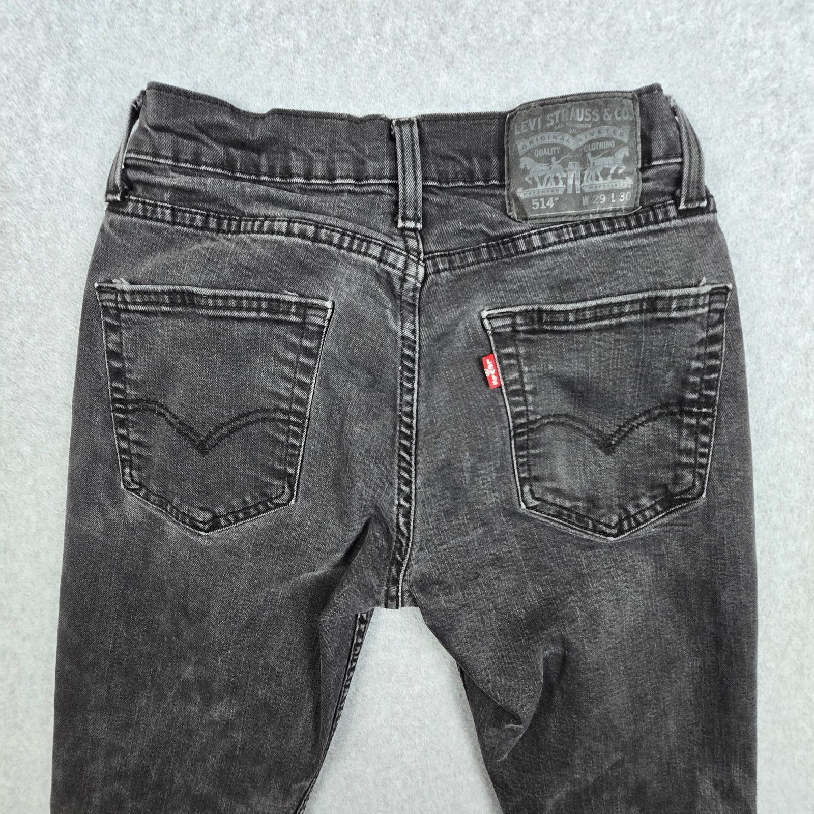 Levi's Levi's 514 Mens 27x28 Black Straight Fit Jeans Size US 27 - 7 Thumbnail