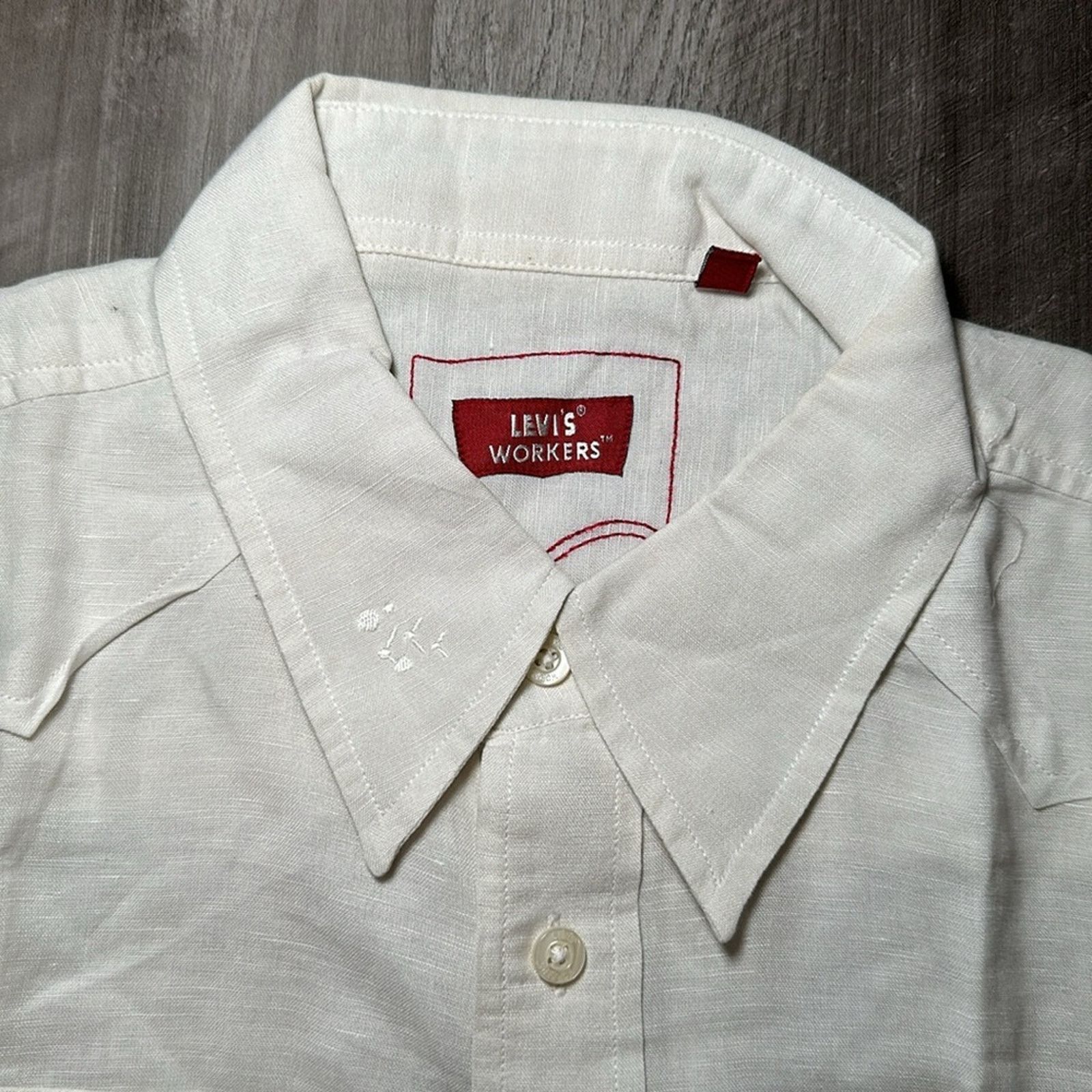 Levi's Levi’s Workers Linen Blend Short Sleeve Button Down - Medium Size US M / EU 48-50 / 2 - 7 Thumbnail