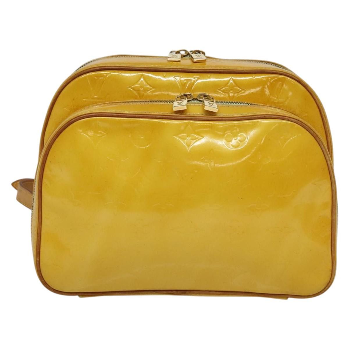 Louis Vuitton LOUIS VUITTON Monogram Vernis Marley Backpack Yellow M91040 Size ONE SIZE - 2 Thumbnail