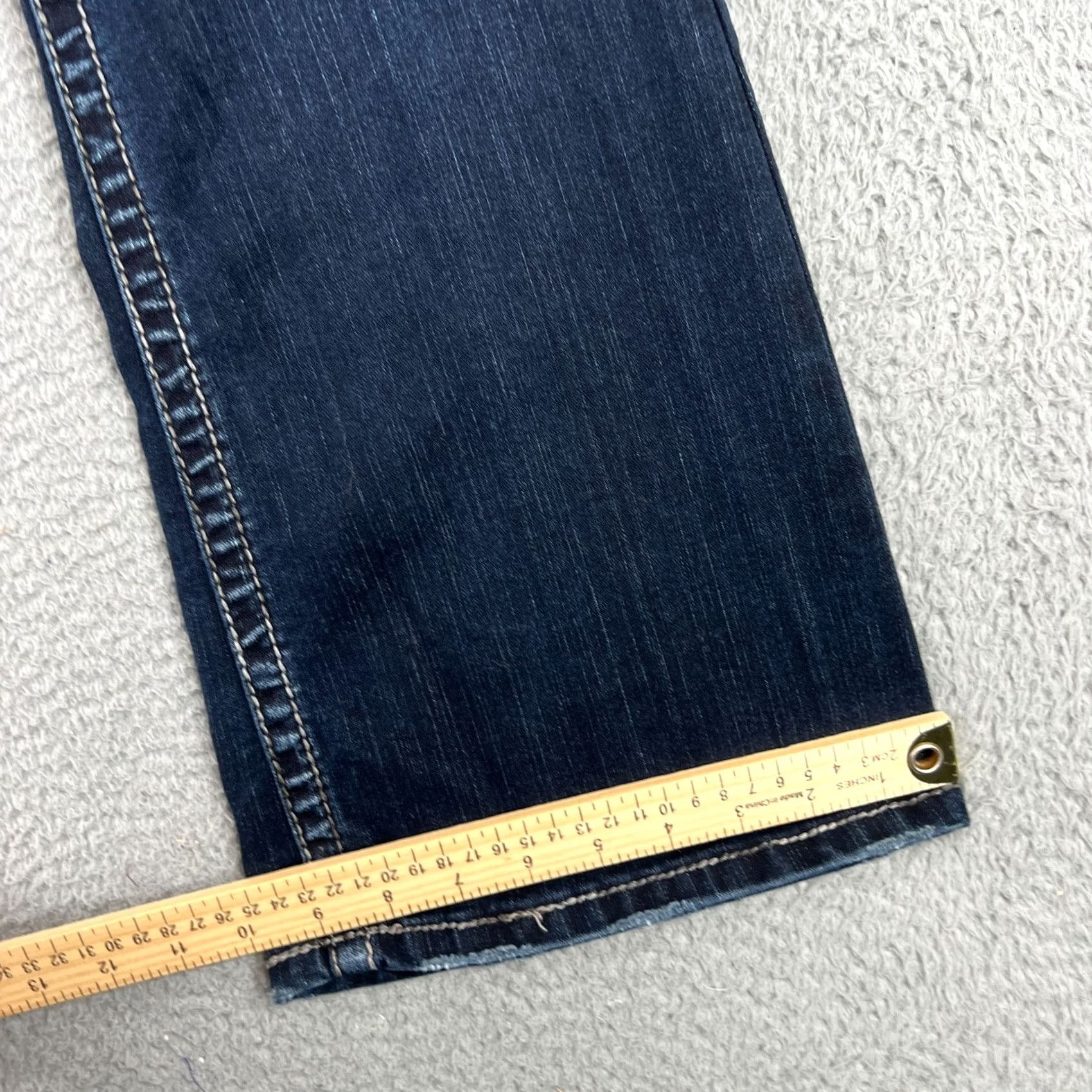 Silver Jeans Co. VINTAGE Silver Jeans Women Bootcut Jeans 33x30 Blue Suki Surplus Distressed Embellished 5-Pocket Womens Size 24" / US 00 / IT 34 - 2 Thumbnail