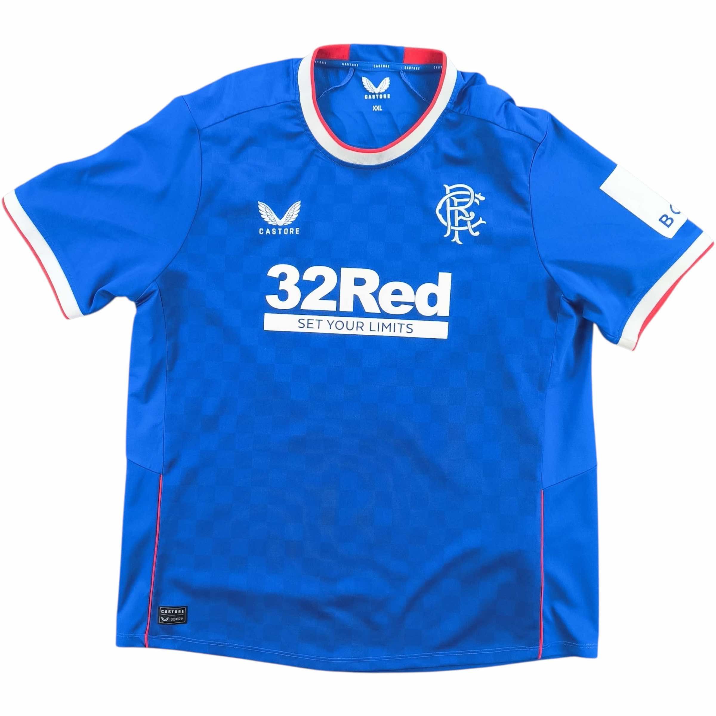 Castore Rangers 2022-23 Castore home football jersey shirt size XXL Size US XXL / EU 58 / 5 - 1 Thumbnail
