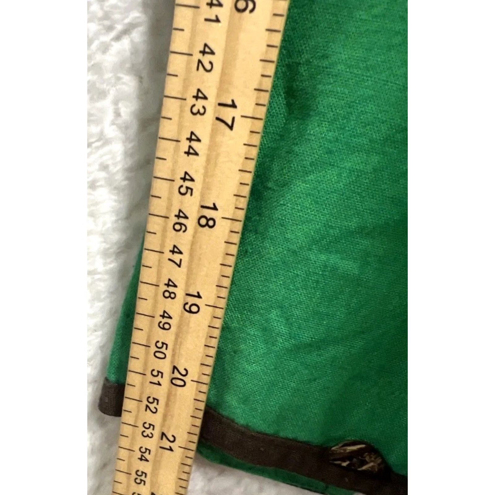 Vintage VINTAGE Sharon Young Linen Blend Pants Women's Size 10 Green Boho Cropped 20in Inseam USA Size 32" / US 10 / IT 46 - 5 Thumbnail