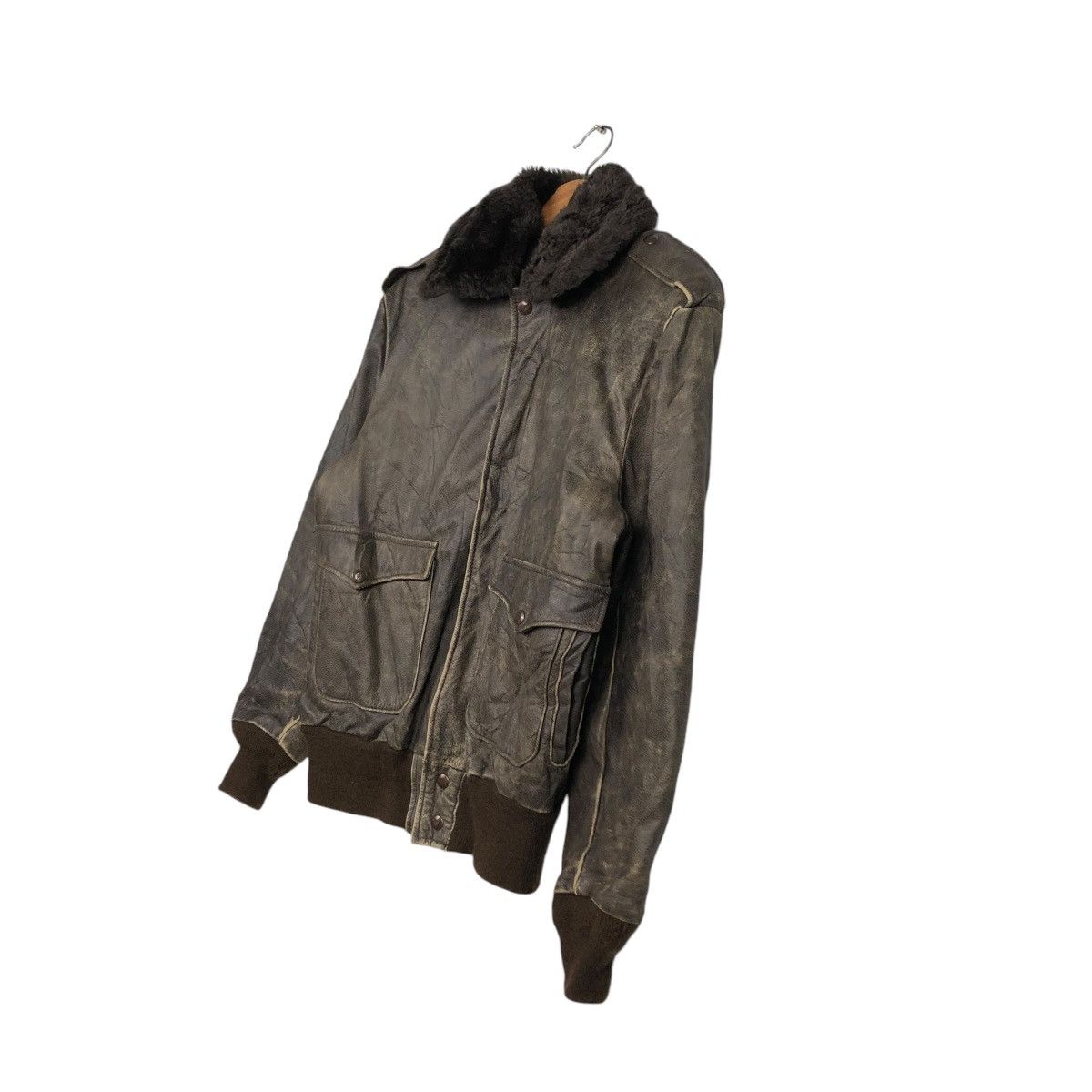 Vintage 🔥VINTAGE LEATHER JACKET BROOKS CRAFTED WITH PRIDE USA Size US M / EU 48-50 / 2 - 4 Thumbnail