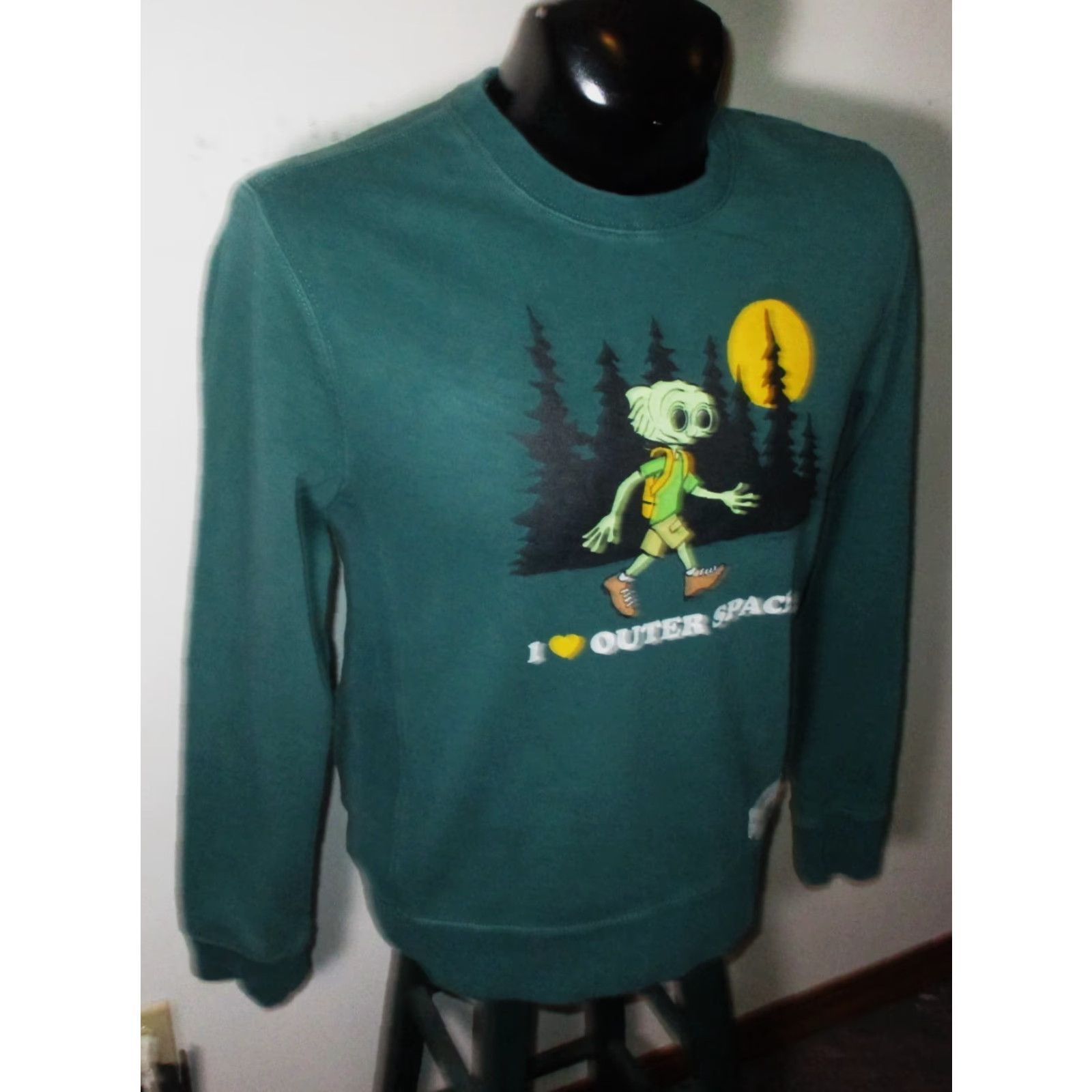 Life is Good LIFE is GOOD Men's Sweatshirt Shirt Jersey Crew Neck Green Long Sleeve Size S - Pullover, Regular Fit, 100% Cotton, All Seasons Size US S / EU 44-46 / 1 - 3 Thumbnail