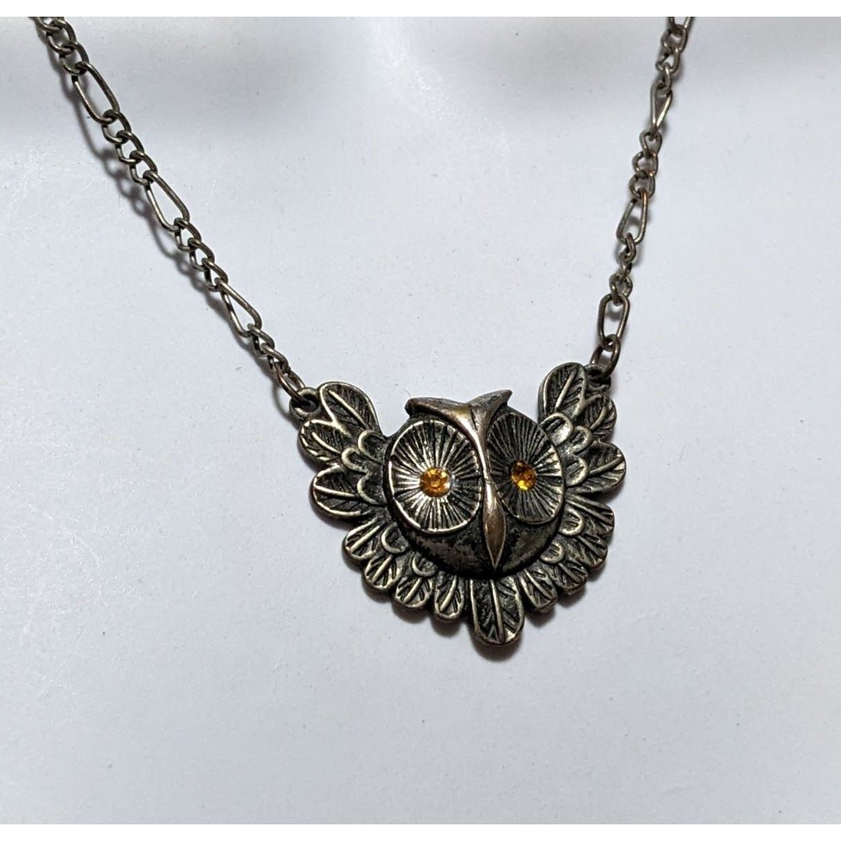 Other Steampunk Golden Eye Owl Necklace Size ONE SIZE - 8 Thumbnail