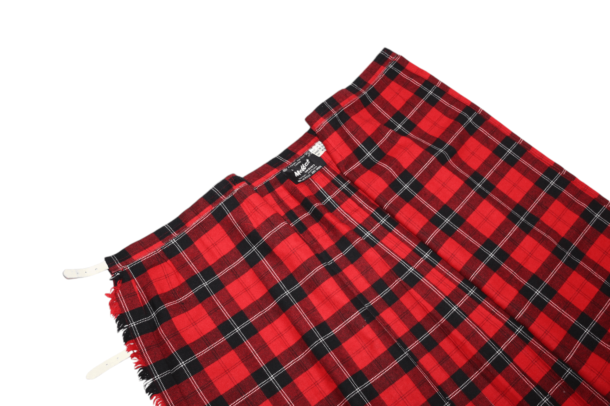 Johnstons Of Elgin VTG🔥80's Moffat Weavers Scotland Classic Tartan Wrap Kilt Size US 30 / EU 46 - 14 Thumbnail