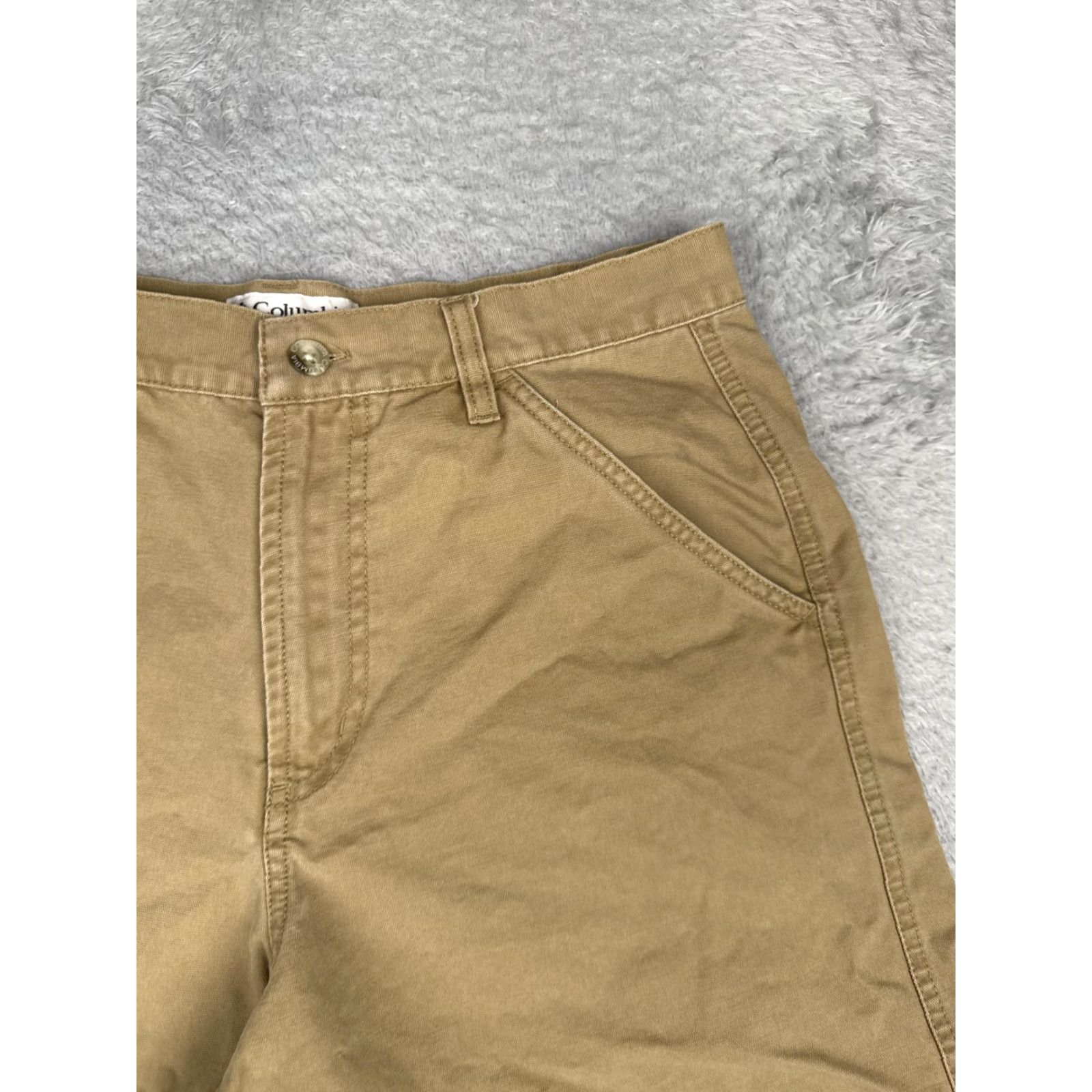 Vintage Columbia Shorts Womens 10 Beige Twill Hiking 6" Duck Fabric Pockets Outdoor Size 32" / US 10 / IT 46 - 5 Thumbnail