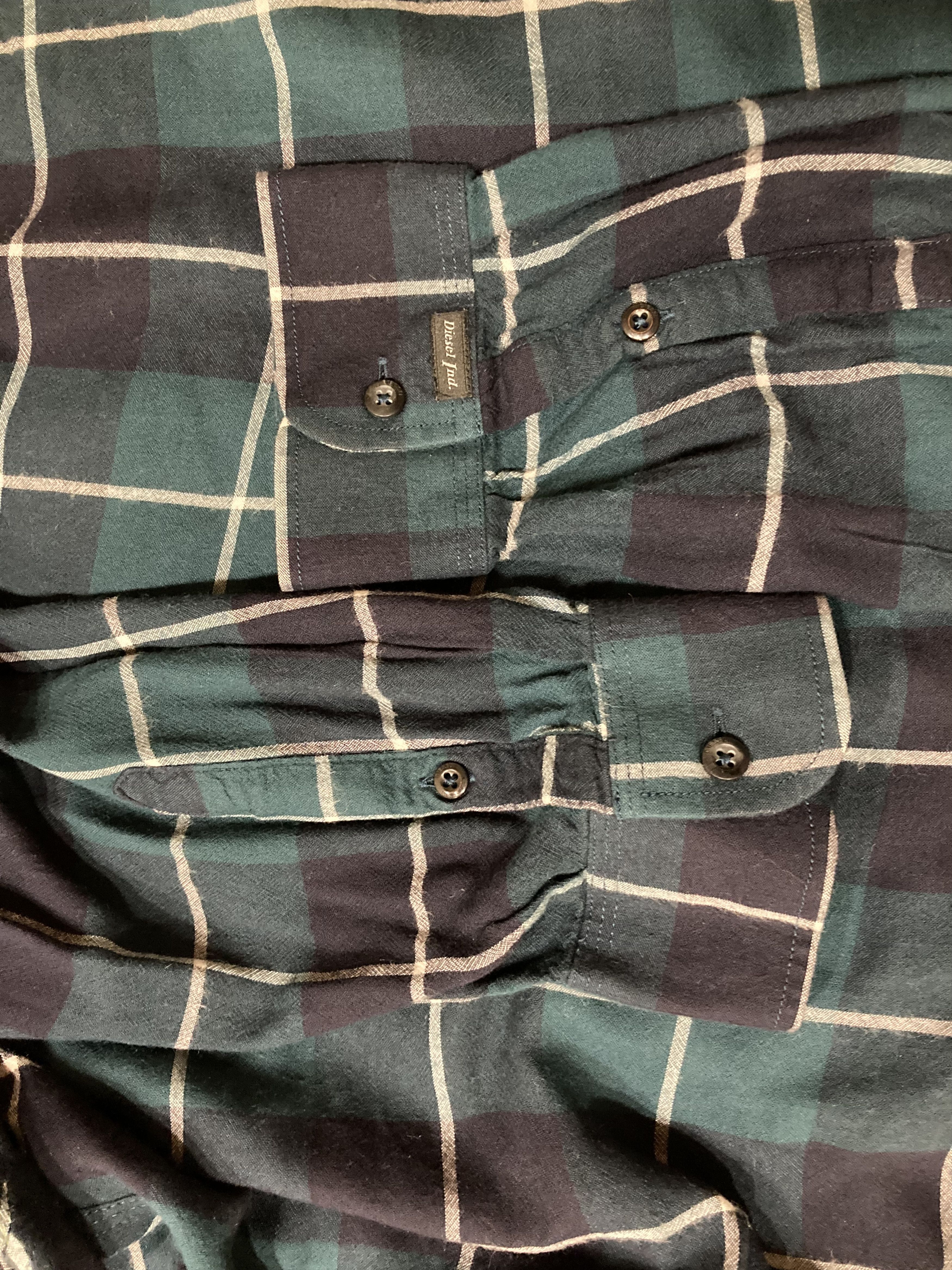 Diesel Vintage Diesel viscose checkered shirt Size US XXL / EU 58 / 5 - 6 Thumbnail