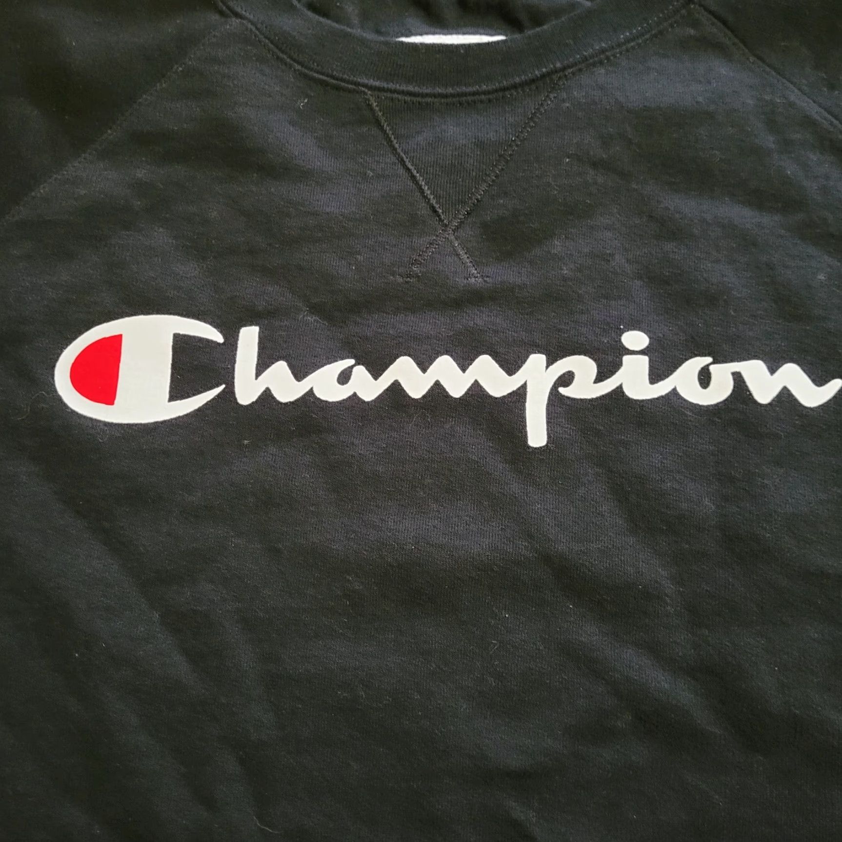 Champion Champion Sweatshirt Womens Large Black Logo Long Sleeve Casual Basic Size L / US 10 / IT 46 - 3 Thumbnail