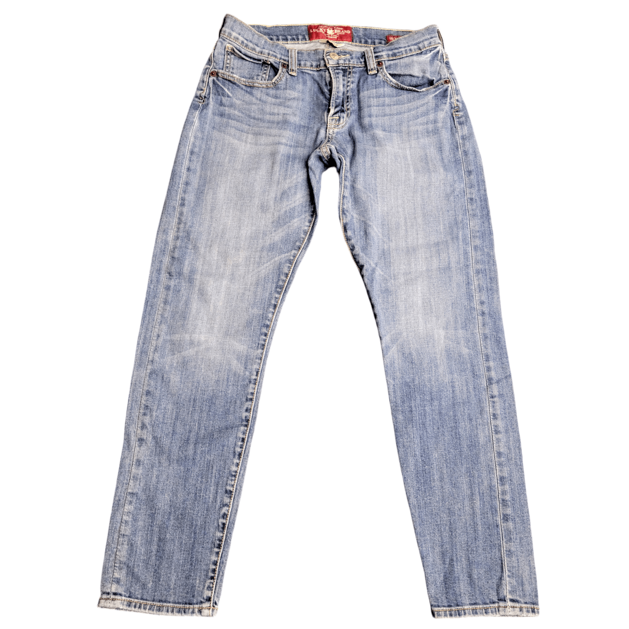 Lucky Brand Lucky Brand Sienna Cigarette Distressed Blue Denim Jeans Size 26" / US 2 / IT 38 - 5 Thumbnail
