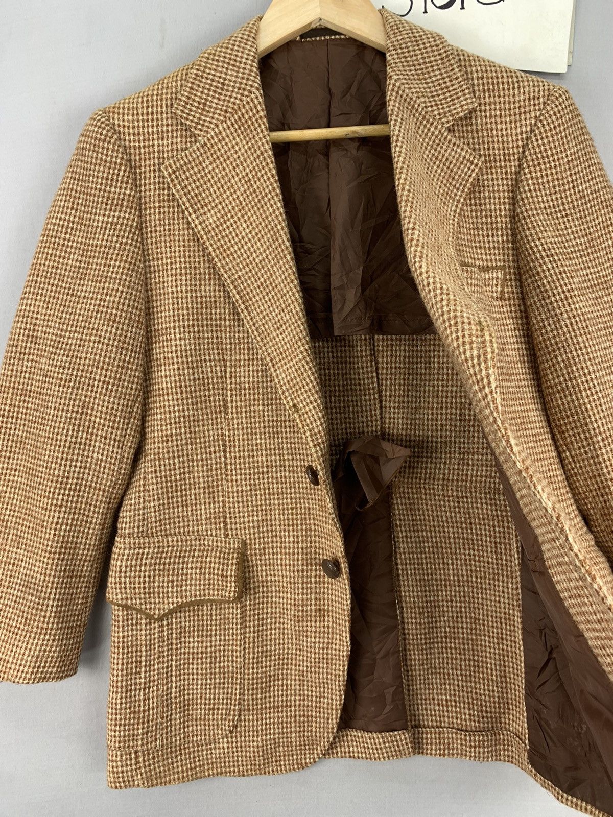 Harris Tweed Vintage Harris Tweed Wool Brown Blazer Jacket Size US S / EU 44-46 / 1 - 5 Thumbnail
