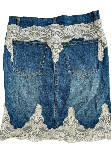 Japanese Brand WORLD BAZAAR Denim Mini Skirt Nice Style Size 28" / US 6 / IT 42 - 5 Thumbnail