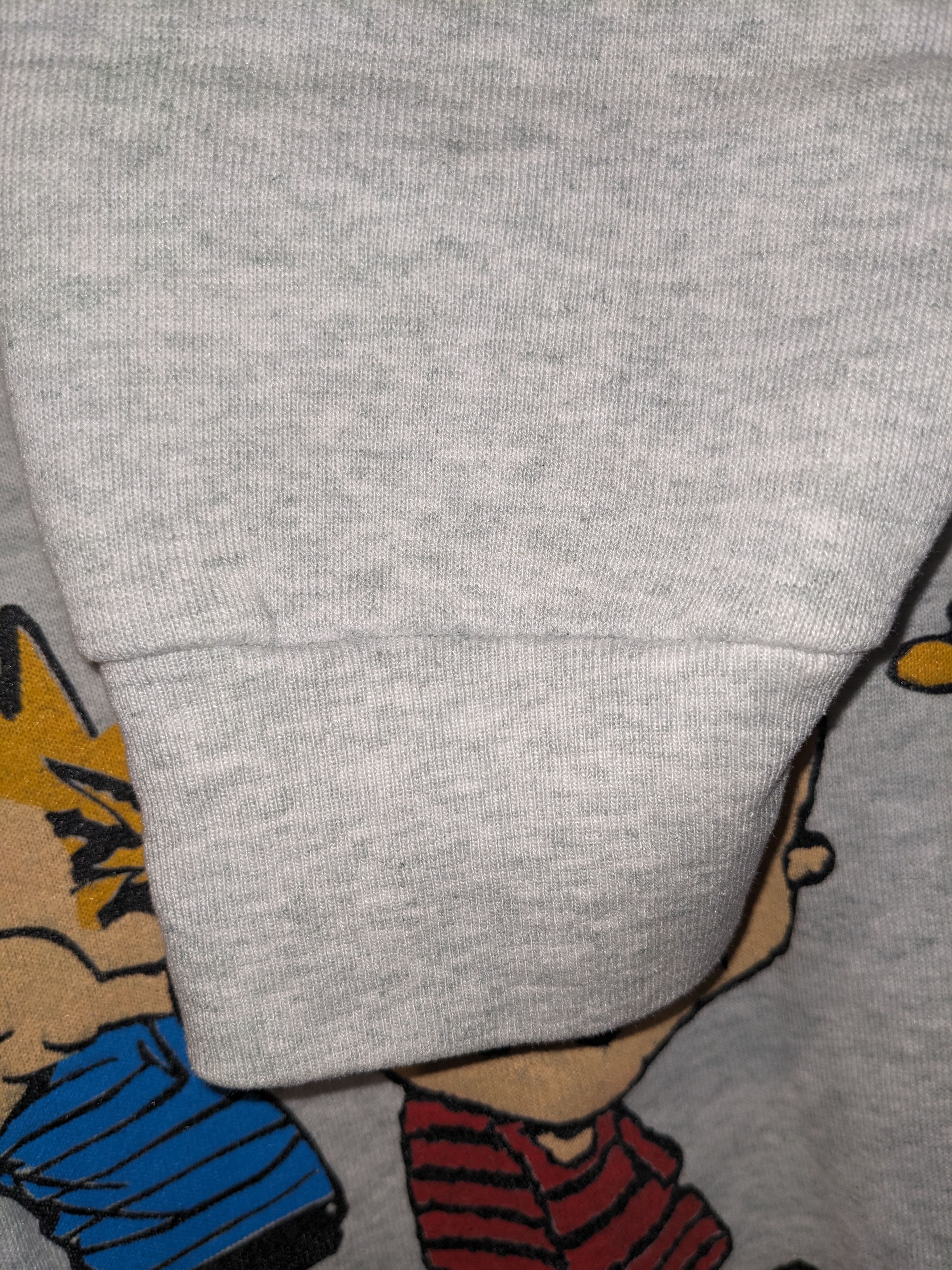 Cartoon Network × Fruit Of The Loom × Vintage Vintage 90s Calvin and Hobbes Every Day Life Sweatshirt Size US XL / EU 56 / 4 - 6 Thumbnail