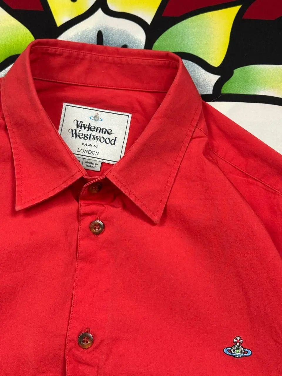 Vivienne Westwood Vivienne Westwood Arrow Arms button up shirt in red Size 52 Size US L / EU 52-54 / 3 - 6 Thumbnail