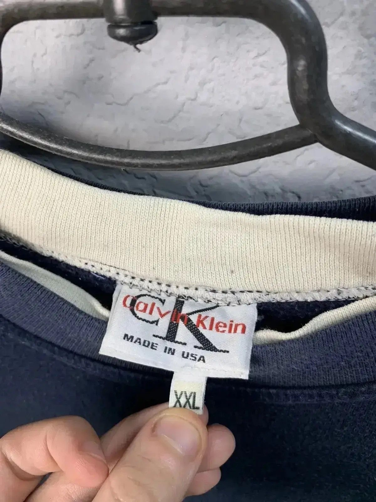 Calvin Klein × Vintage Vintage Calvin Klein Jeans Embroidered Crewneck Y2K made USA Size US XL / EU 56 / 4 - 2 Thumbnail