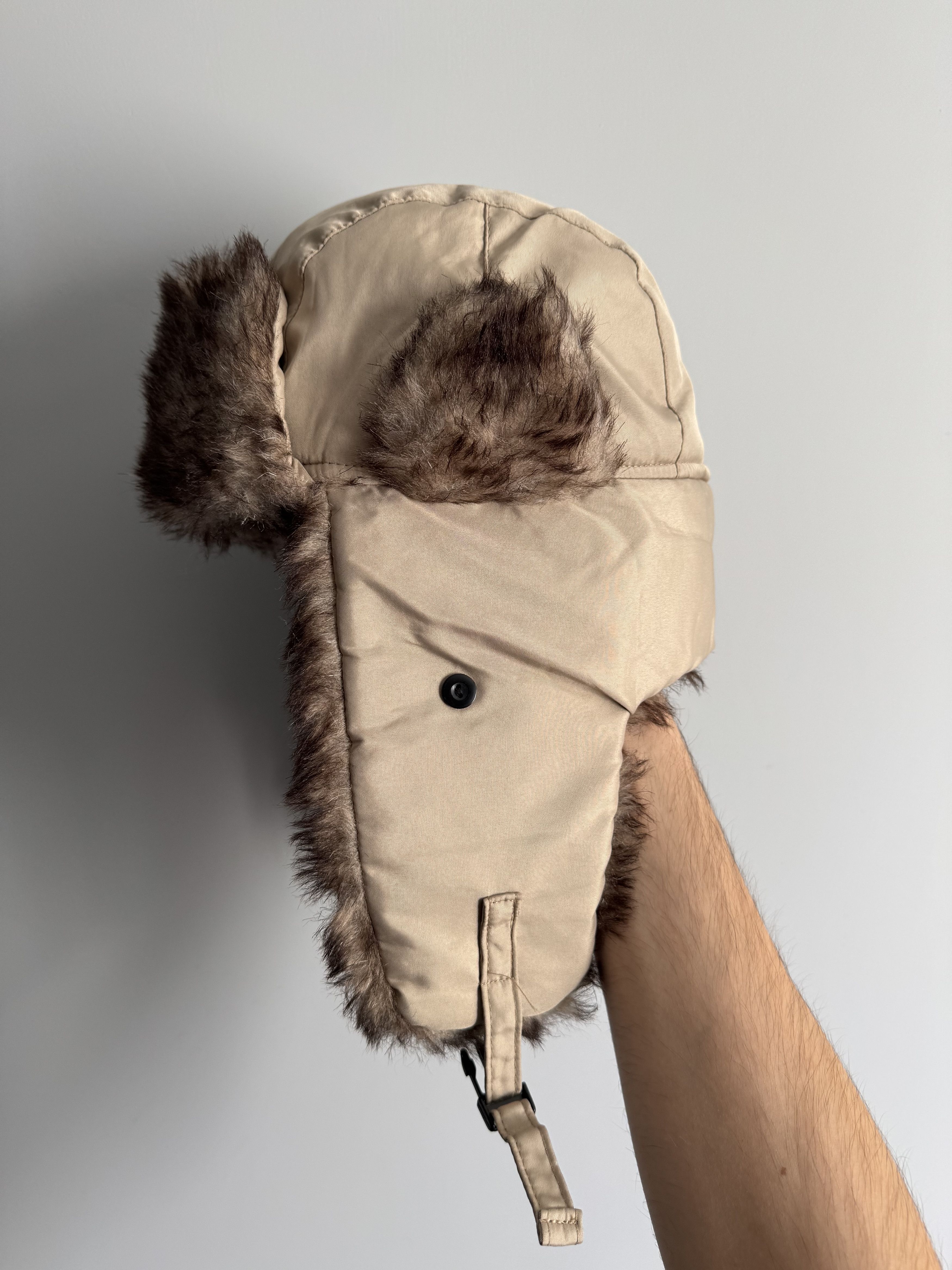 Japanese Brand Vintage Nylon Ushanka Fuzzy Warm Trapper Fur Hat Size ONE SIZE - 6 Thumbnail