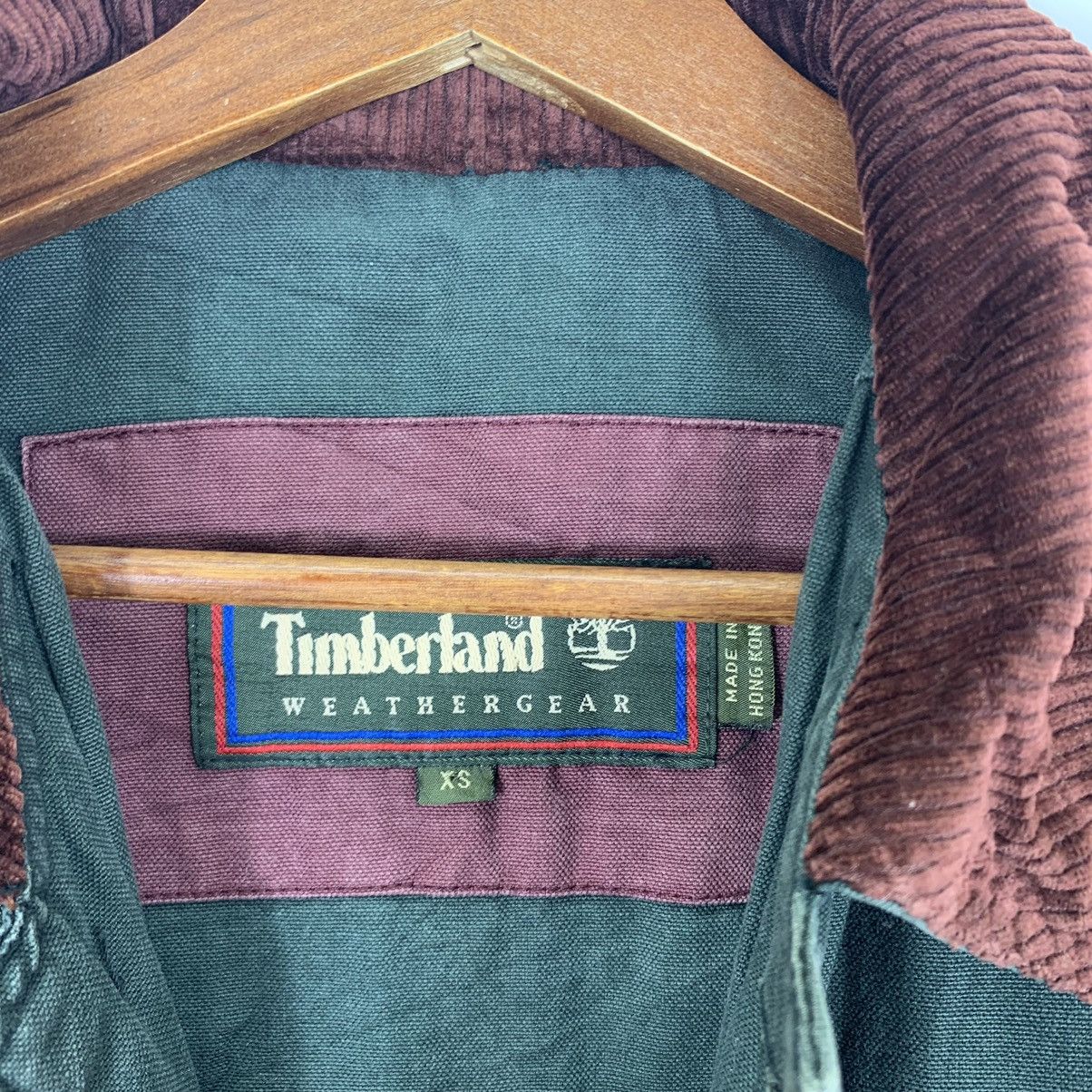 Timberland × Vintage Vintage Timberland Weather Gear Outdoor Denim Chore Jacket Size US XS / EU 42 / 0 - 6 Thumbnail
