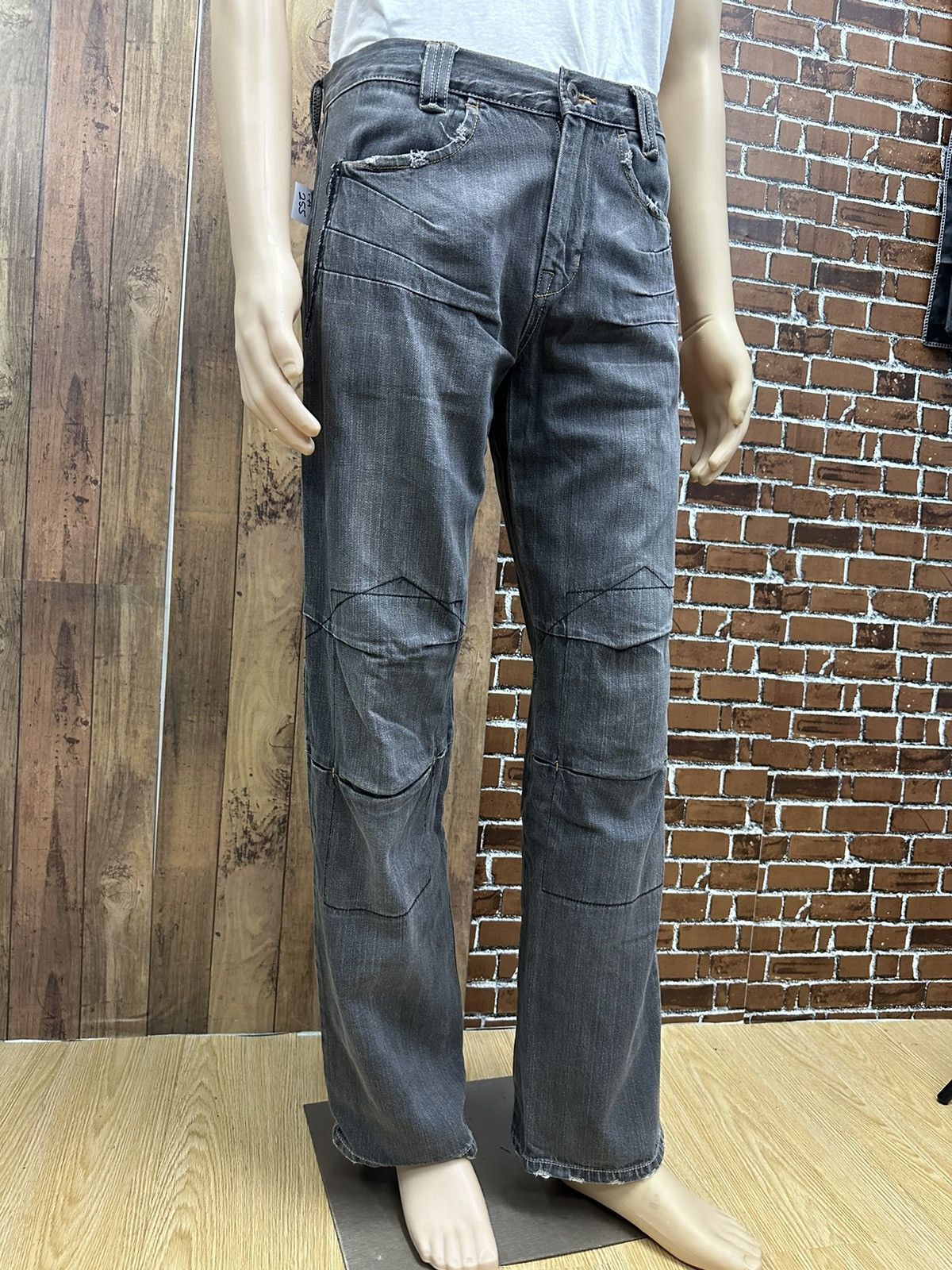 Beauty Beast × If Six Was Nine × Japanese Brand Vintage Free Gate Grey Denim D255 Size US 30 / EU 46 - 19 Thumbnail