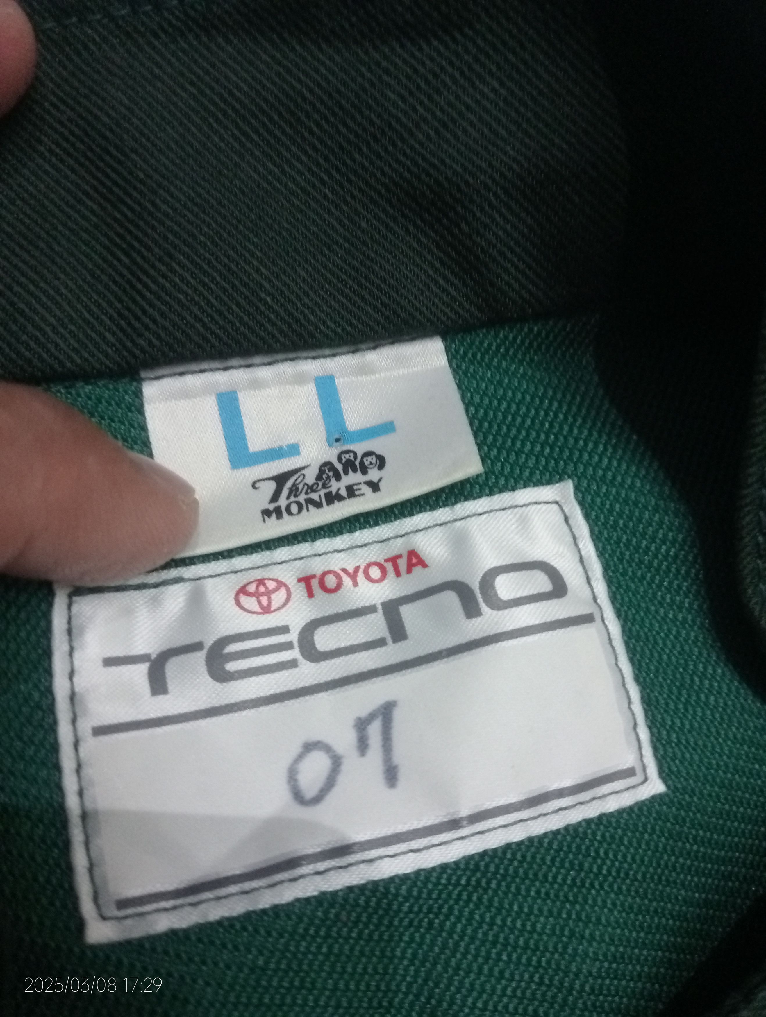 Japanese Brand Vintage '90s Toyota Toyopet Racing Coverall Size US 34 / EU 50 - 4 Thumbnail