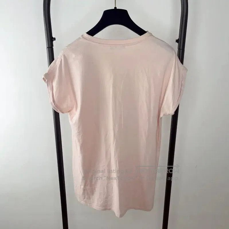 Balmain Balmain Pink Cotton T-Shirt for Women . Size XS / US 0-2 / IT 36-38 - 2 Thumbnail