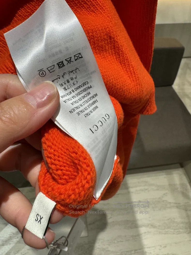 Gucci Gucci Bright orange cat-headed sweater Size M / US 6-8 / IT 42-44 - 6 Thumbnail