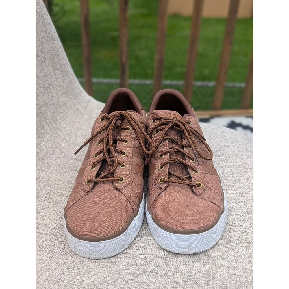Adidas ADIDAS Casual Shoe Men's 10 Brown Canvas low top Cloudfoam Size US 10 / EU 43 - 2 Thumbnail