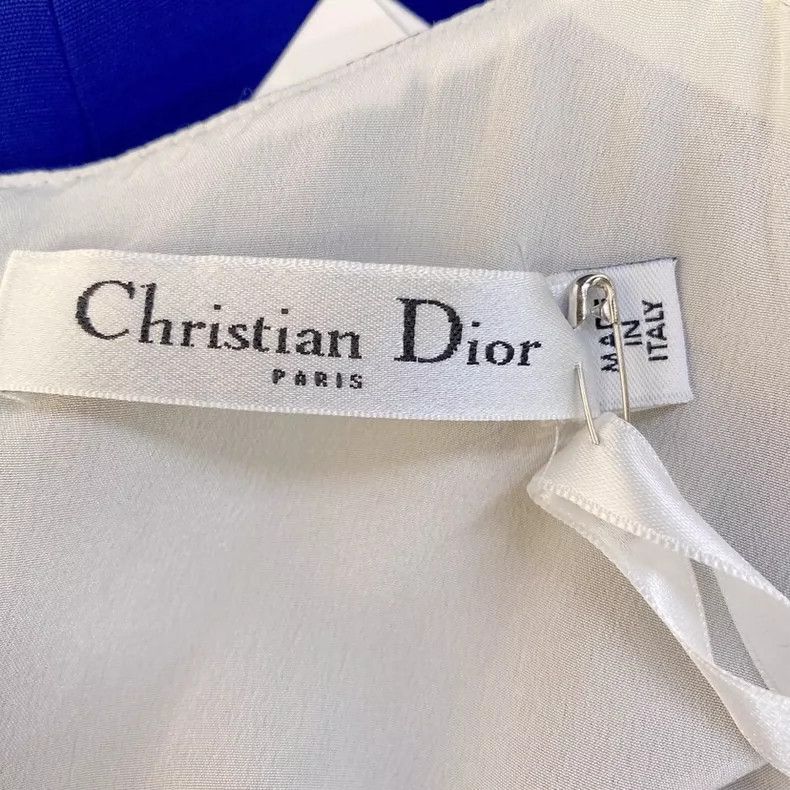 Dior Dior Blue and white stitching dress Size XXS / US 00 / IT 34 - 5 Thumbnail