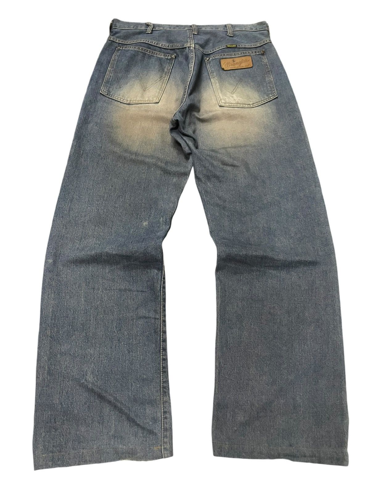 Hysteric Glamour × Japanese Brand × Wrangler Vintage Wrangler Blue Bell Mud Wash Selvedge Loose Jeans Size US 34 / EU 50 - 2 Thumbnail