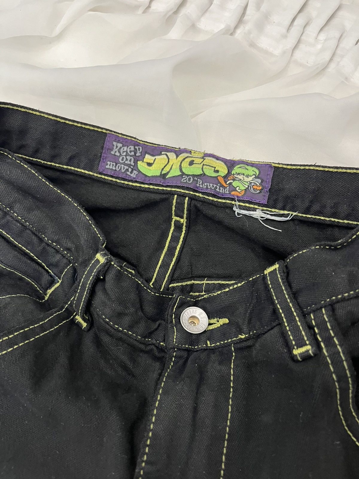 JNCO JNCO 20” Rewind Black Baggy Jeans – 26x30 Size 26" / US 2 / IT 38 - 4 Thumbnail