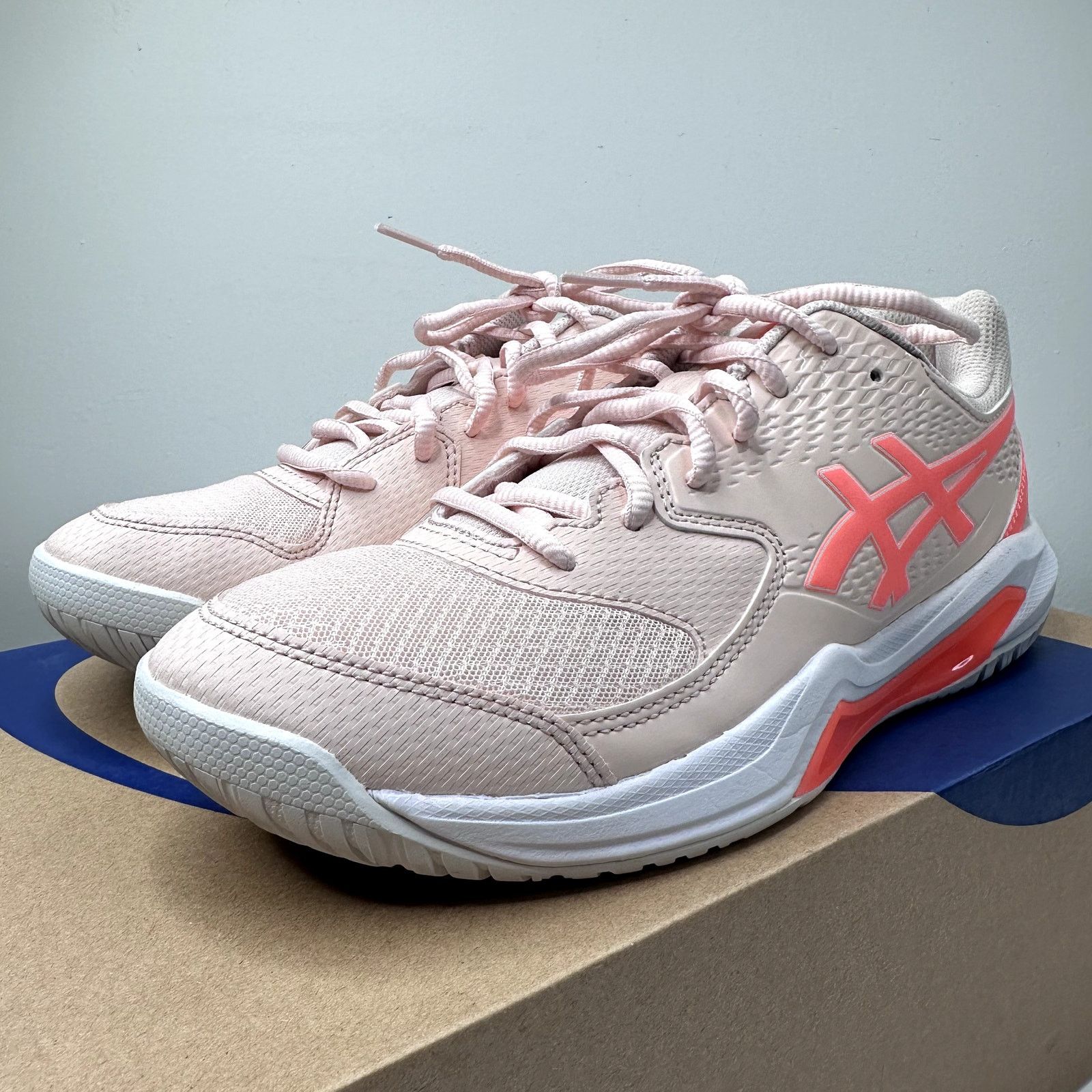 Asics ASICS Women's Gel-Dedicate 8 Pearl Pink/Sun Coral US 8.5 Size US 8.5 / IT 38.5 - 3 Thumbnail