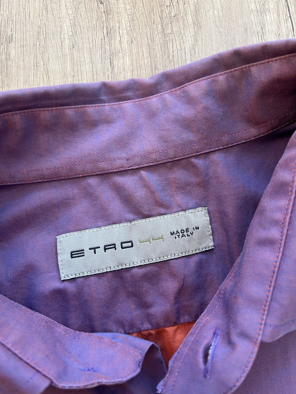 Etro Etro Purple Shirt Size 44 Size US S / EU 44-46 / 1 - 12 Thumbnail