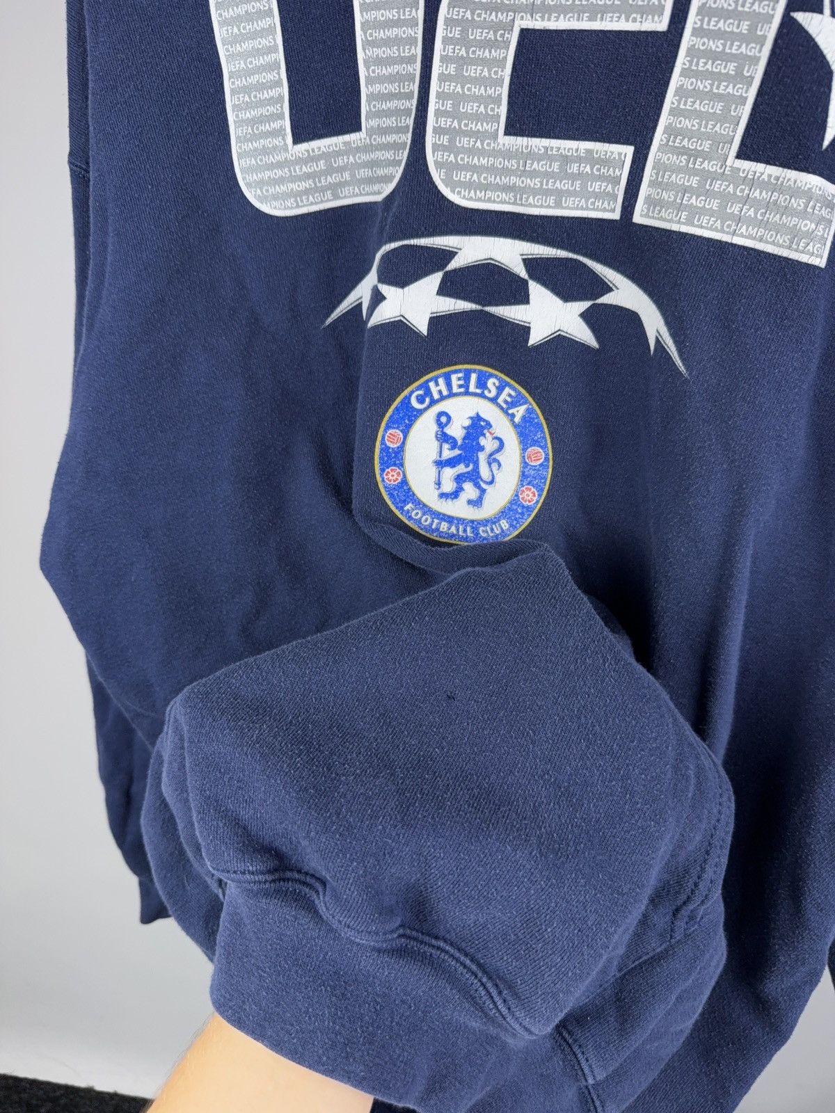 UEFA Vintage 00s UEFA Chelsea UCL Champions League Hoodie Size US L / EU 52-54 / 3 - 4 Thumbnail