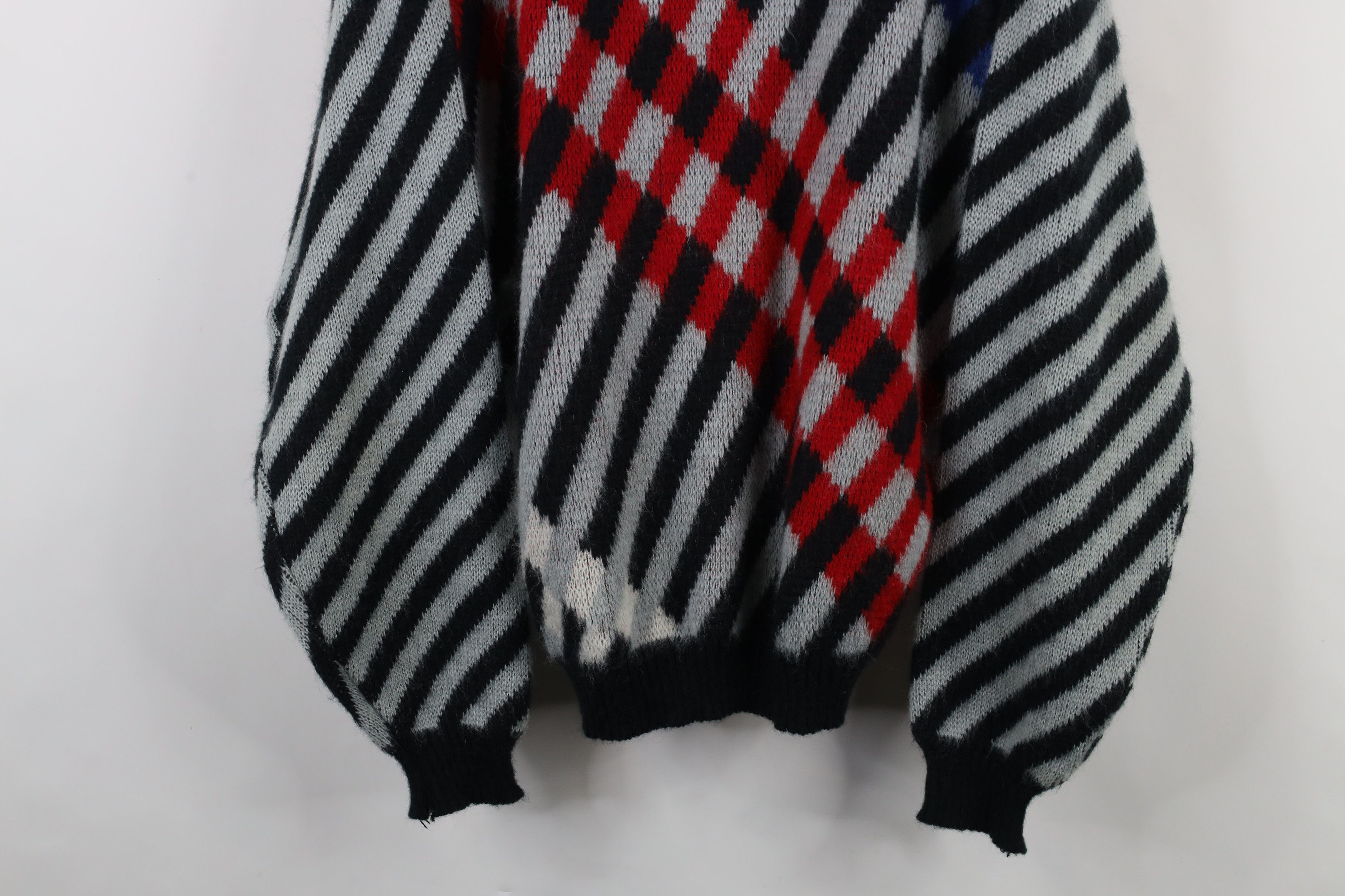Vintage Vintage 90s Streetwear Wool Blend Knit Crewneck Sweater Size US L / EU 52-54 / 3 - 3 Thumbnail