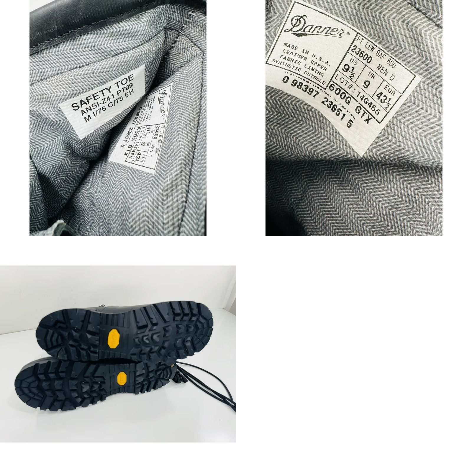 Danner DANNER Boots - NEW w TAGS - GORE TEX VIBRAM THINSULATE SAFETY 9.5 Work 600G GTX Black Matte Mens 9.5 Boots Size US 10 / EU 43 - 8 Thumbnail