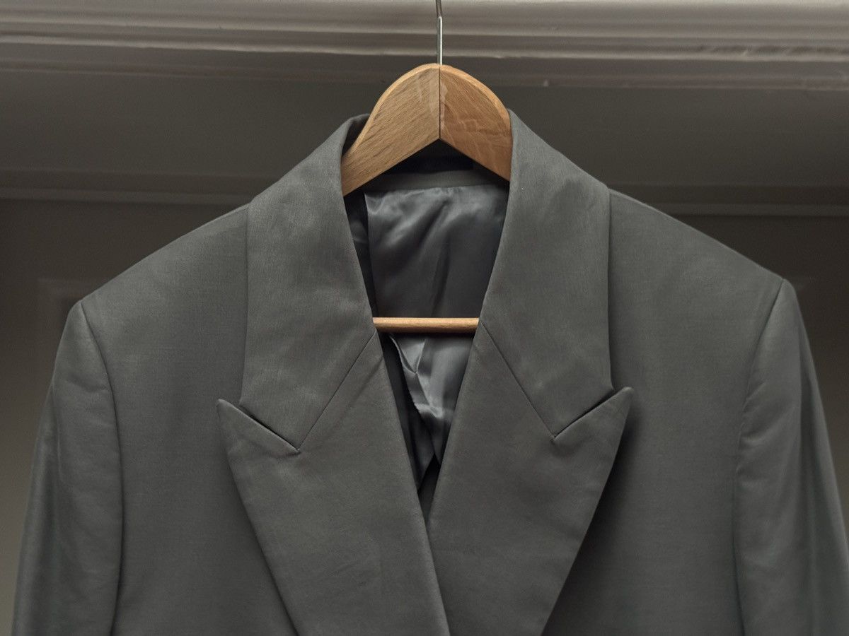 The Row The Row Mickey Double Breasted Cotton Coat Men's Grey Medium Size US M / EU 48-50 / 2 - 5 Thumbnail