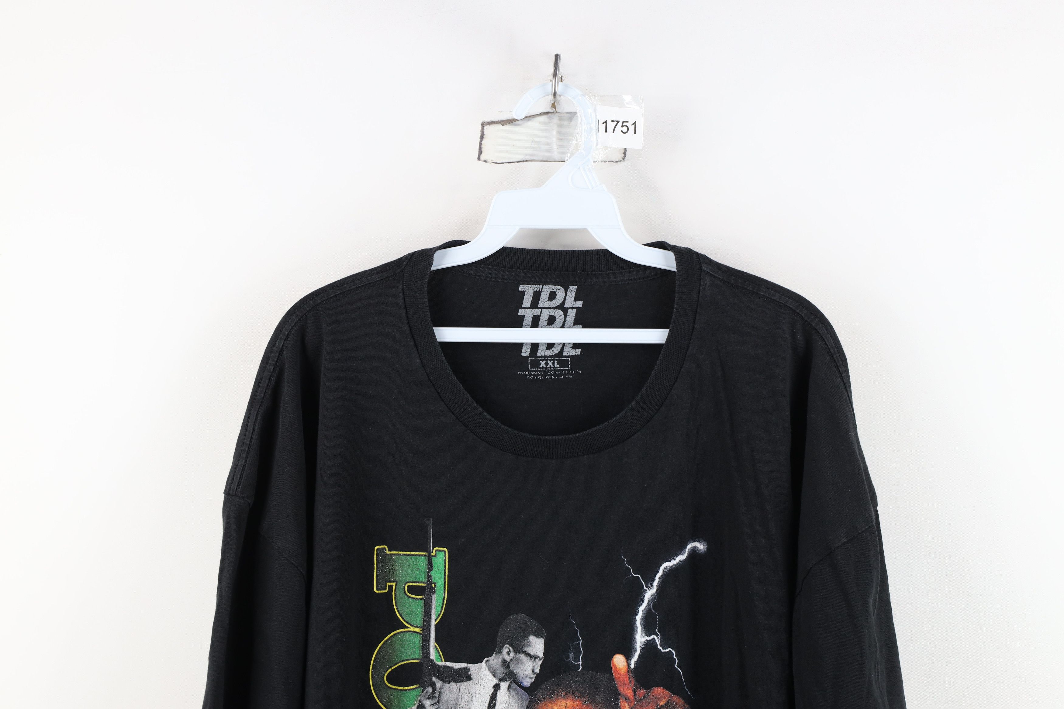 Vintage TDL The Dirty Label Malcolm X Power to the People T-Shirt Size US XXL / EU 58 / 5 - 2 Thumbnail