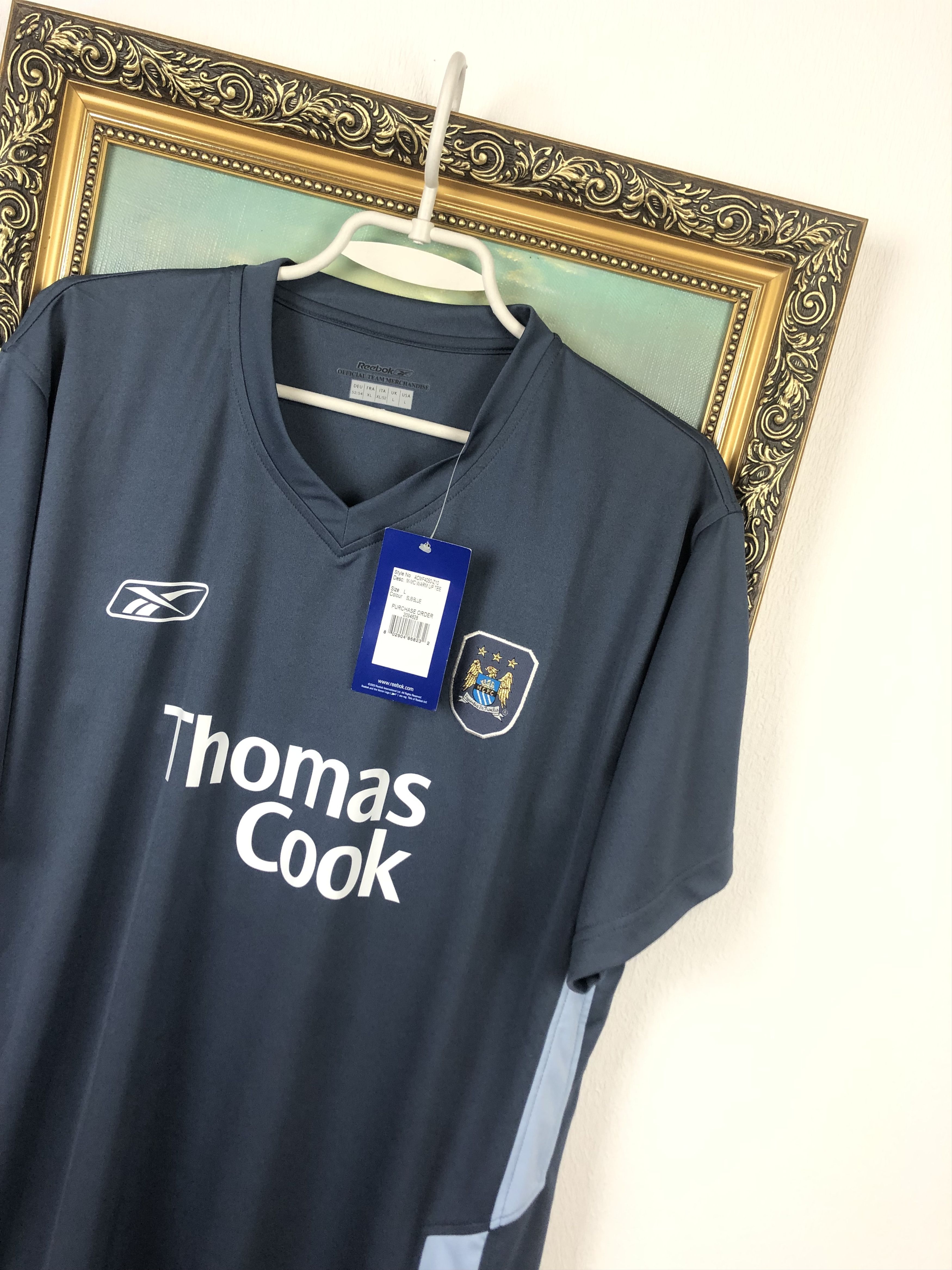 Vintage Manchester City football shirt 2005 Soccer Jersey Rare Size US L / EU 52-54 / 3 - 4 Thumbnail