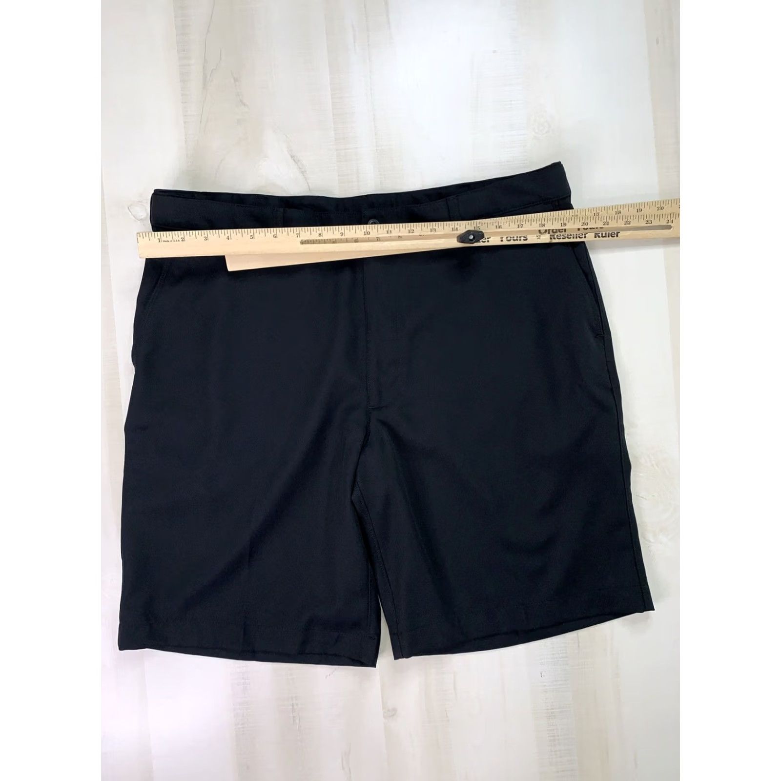 PGA Tour PGA Tour Black Quick Dry Mens 38 Golf Shorts Bermuda Flat Front Polyester Solid Black Casual Sports Mens Size US 38 / EU 54 - 2 Thumbnail
