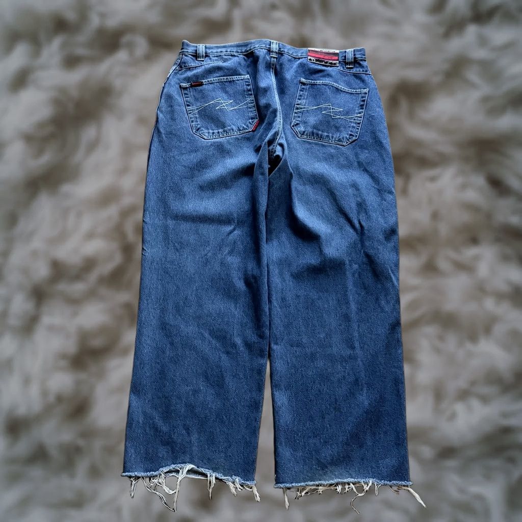 Fubu FUBU Jeans Blue 42x32 Medium Wash Baggy Wide Leg Hip Hop Y2K Denim Streetwear Size US 42 / EU 58 - 1 Thumbnail
