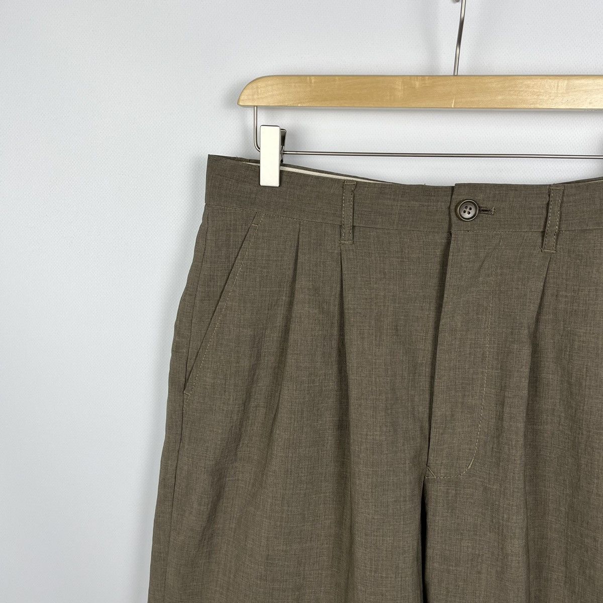 Beams Japan Beams Japan Khaki Bermuda Shorts Size US 30 / EU 46 - 5 Thumbnail