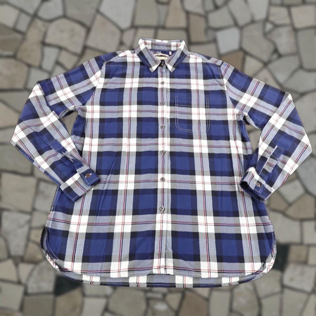 Barbour Barbour Shirt Womens 8 Blue Plaid Button-Up Long Sleeve Casual Blouse Outdoor Size M / US 6-8 / IT 42-44 - 1 Thumbnail